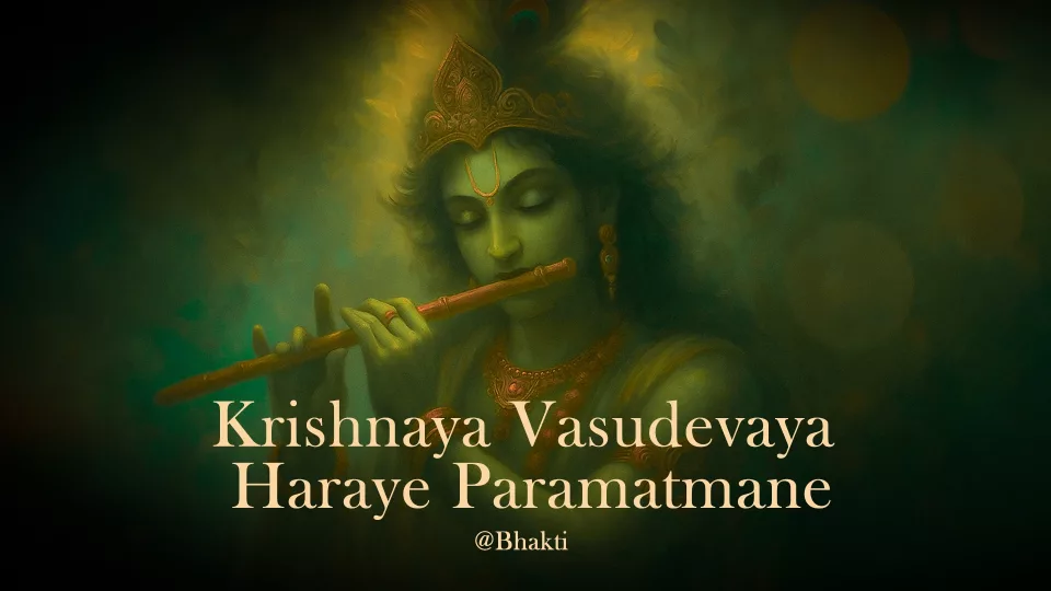 Om Krishnaya Vasudevaya