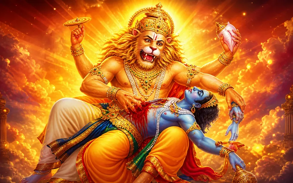 Sri Narasimha Panchamrutha Stotram